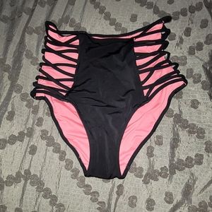 VS Pink high waisted bikini bottoms